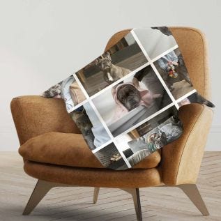 9 Image Collage Blanket