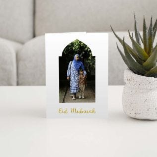 Eid Mubarak Window Image Card