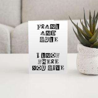 Ransome Note - Card A5